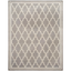 Rectangular Dark Grey/Beige Cotton Synthetic 10' x 14' Area Rug