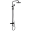 Matte Black Stainless Steel Wall Mounted Rain Shower System