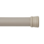 Taupe Steel Spring Tension Shower Curtain Rod, 42-72 Inch