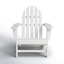 White High-Density Polyethylene Classic Adirondack Chair