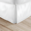 White Pleated Microfiber Bed Skirt, Twin XL Size