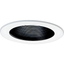 Black and White 5-Inch Indoor/Outdoor Step Baffle Recessed Trim