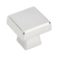 Polished Chrome Square Cabinet Knob with Mounting Hardware