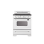 Marshmallow White 30" Retro Freestanding Electric Convection Range