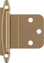 Champagne Bronze 3/8 Inch Inset Cabinet Hinge