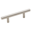 Sterling Nickel Brushed Bar Pull with Mounting Hardware