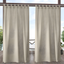 Natural Light-Filtering Polyester Tab Top Curtain Panels for Outdoor Use