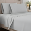 Light Gray Organic Cotton Percale Queen Sheet Set