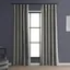 Taupe Grey 120-Inch Room-Darkening Faux Linen Curtains