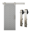 Satin Nickel 72" Sliding Barn Door Hanger Kit