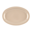 Sandstone Beige Melamine Oval Serving Platter, 12"