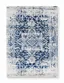 Reversible Blue Synthetic 2' x 3' Easy-Care Area Rug