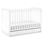 Bianca White 4-in-1 Convertible Crib with Storage Drawer