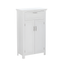 White MDF Storage Cabinet with Adjustable Shelves