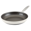 Anolon Achieve 12" Cream Aluminum Nonstick Frying Pan with Lid