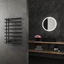 Black Stainless Steel 8-Bar Wall Mounted Towel Warmer