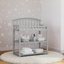 Pebble Gray Wooden Infant Changing Table with Safety Strap