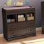 Chocolate Brown Coastal Changing Table with Drawers