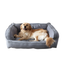 Large Gray Orthopedic Memory Foam Pet Sofa Bed