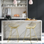 Ellis 24" Gold Metal Wire Counter Stool