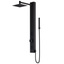 Orchid 39" Matte Black Aluminum Shower Panel System with Hand Wand