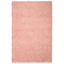 Pink Rectangular Shag 4' x 6' Synthetic Area Rug