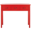 Transitional Red Elm Wood Console Table with 3 Drawers