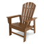 Teak Polywood Outdoor Adirondack Dining Chair