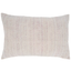 Pink Woven Line Cotton Polyester Pillow Cover 16x24