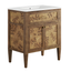 Elysian 30" Burl Wood Bathroom Vanity with Ceramic Sink