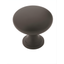 Matte Black Round Cabinet Knob with Mounting Hardware