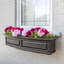 Espresso Polyethylene Self-Watering 4ft Nantucket Window Box