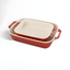 Rustic Red Ceramic 2-Piece Rectangular Baking Dish Set