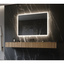 Sleek Rectangular Frameless LED Bathroom Vanity Mirror 54"