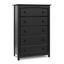 Storkcraft Kenton Sleek Black 5-Drawer Nursery Dresser