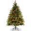 4.5' Pre-Lit Douglas Fir Artificial Christmas Tree with Multicolor Lights