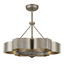 Stockholm Silver Patina 6-Light Chandelier with Ceiling Fan