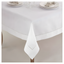 White Hemstitch Border Square Fabric Tablecloth