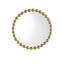 Elegant Marlowe Antique Gold Foil Round Wall Mirror - 27"