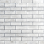 Pearly White Iridescent Glass Subway Mosaic Wall Tile