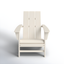 Sand Polyethylene Modern Outdoor Adirondack Chair with Arms