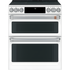 Matte White Smart Double-Oven Electric Range with Convection