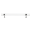 Clear Acrylic and Polished Chrome 10'' Bar Pull