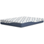 Blue and White 10-Inch Queen Memory Foam Mattress