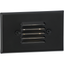 Black Dimmable LED Step Light with Louvered Face Plates