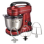 Red 4-Quart Stainless Steel Stand Mixer with Attachments