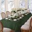 Hunter Green Damask Stain Resistant Rectangular Tablecloth