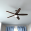 52" Oil Rubbed Bronze Ceiling Fan with Frosted Glass LED Light