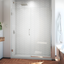 Unidoor Plus 60" Frameless Clear Glass Hinged Shower Door