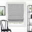 Pearl Gray Blackout Cordless Roman Window Shade 27"x64"